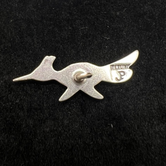 Vintage Sterling Silver Roadrunner Pin Signed JP - Picture 2 of 3